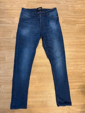 Bowen Women's Skinny Jeans in Dark Blue - Stretch Slim Fit